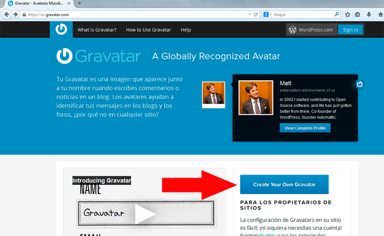 Incluir imagen en wordpress