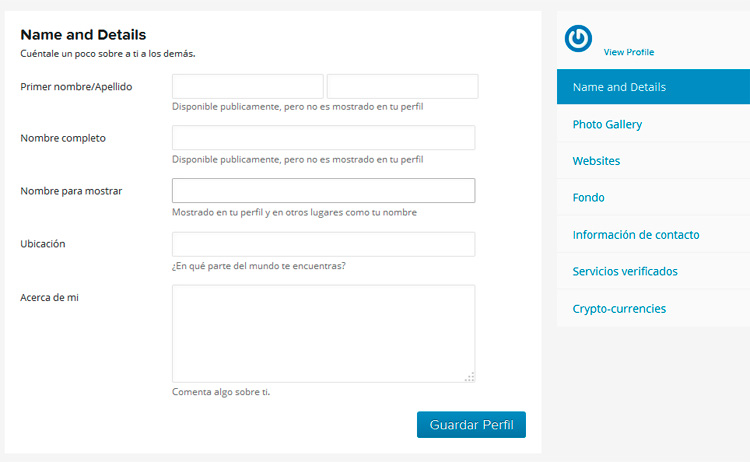 Tu perfil gravatar