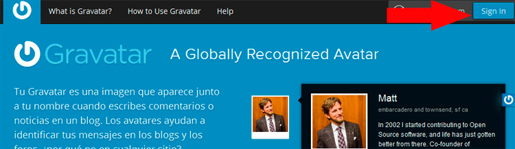 Tutorial imagen gravatar