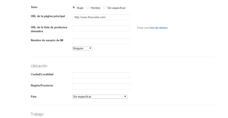Url de tu blog